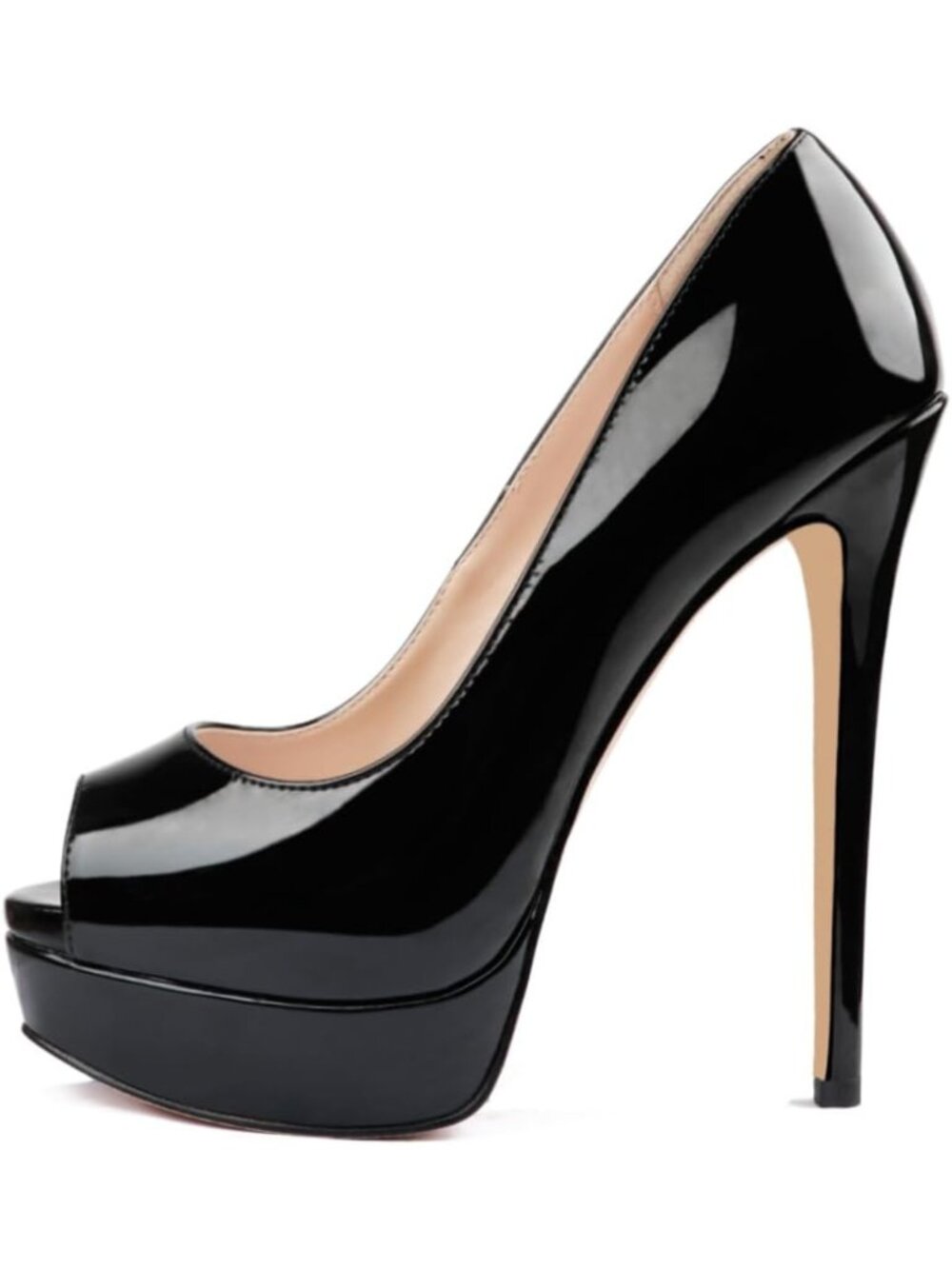 Stylish Women's Peep Toe Platform Stiletto Heels - 6 Inch Pumps for Wedding